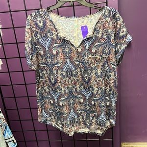 💜Kate and Sam Red White Blue Top PL